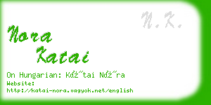 nora katai business card